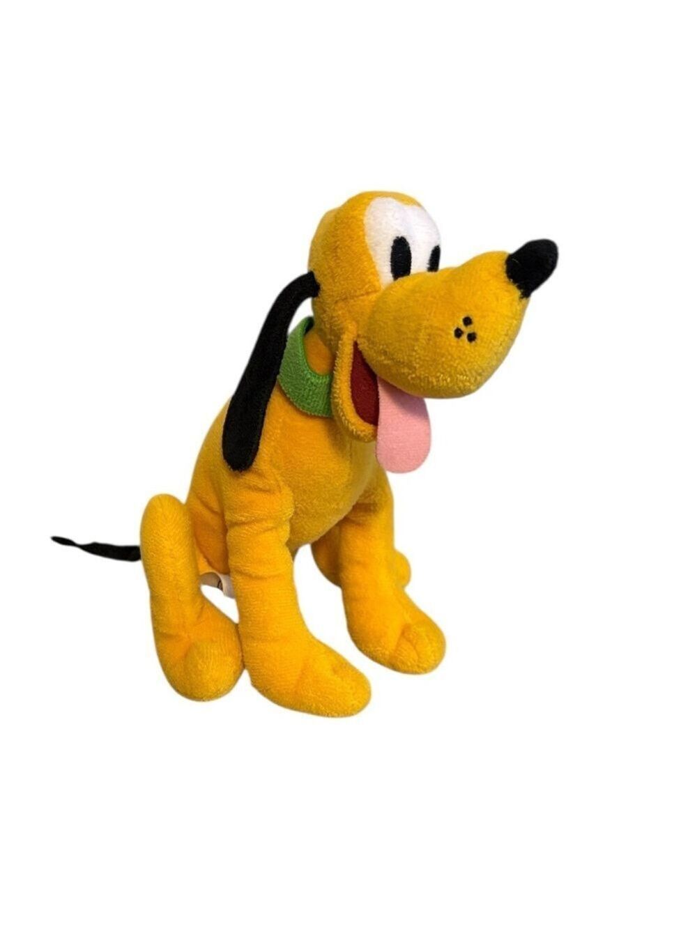 Disney Store Pluto Plush Mini Bean Bag Toy Yellow 8”